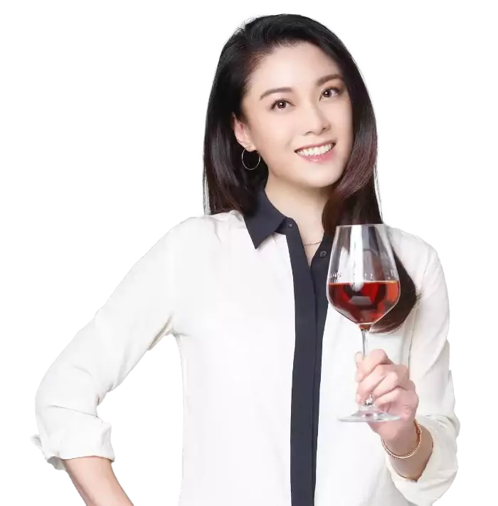 Bernice Liu Holding Wine Glass
