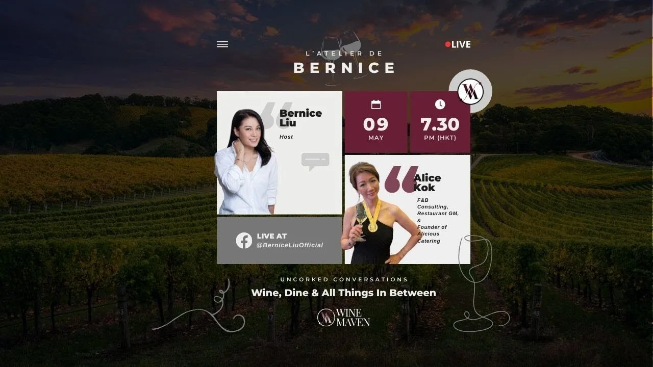 L’atelier de bernice uncorked conversations” featuring my good friend, alice kok